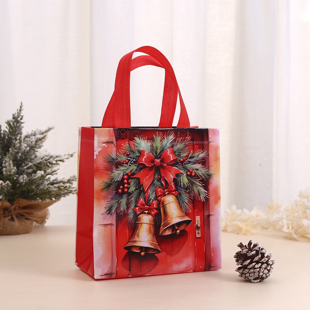Santa Claus packaging bags, Christmas non-woven fabric party handbags, Christmas Eve gift bags, candy shopping packaging bags details Picture