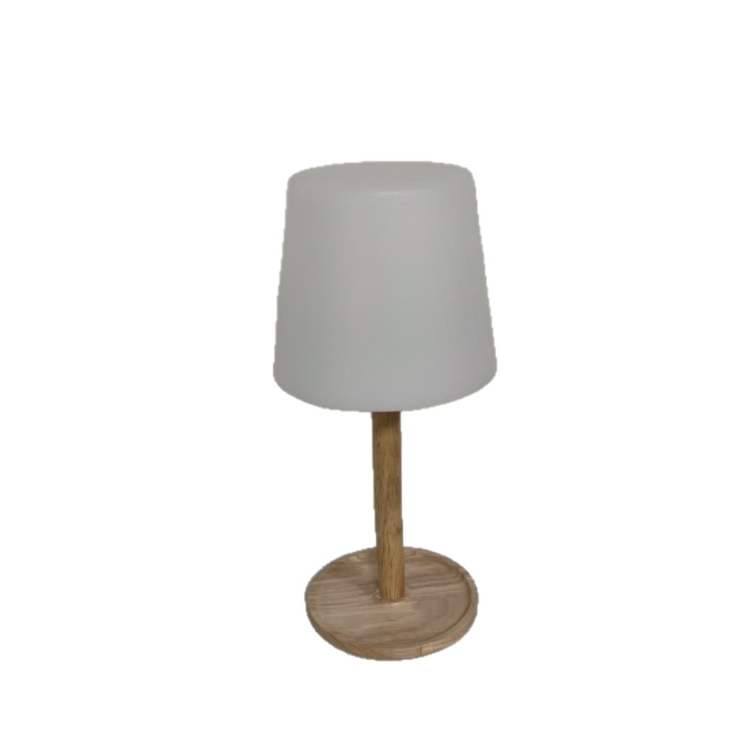 Solid wood wireless charging desk lamp, Nordic decorative bedroom bedside lamp, atmosphere night light, cross-border bestseller, dimmable Item Picture