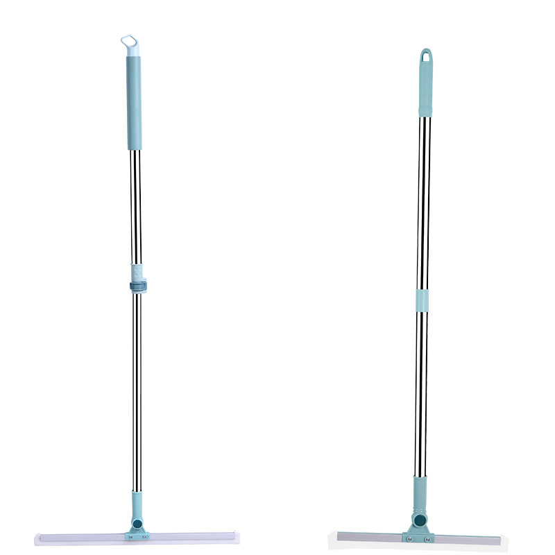 Household 52cm water-pushing and floor scraper stainless steel broom commercial silicone rubber strip one-rinse clean floor scraper no need for hand washing Item Picture