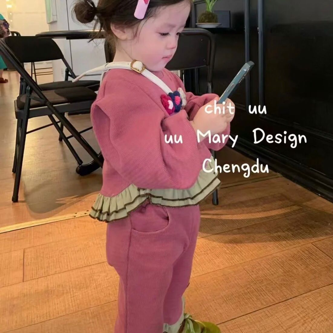 2022 Autumn New Girls' Set for Small and Medium-sized Children and baby Girls, two-piece set, Stylish Children's set Item Picture