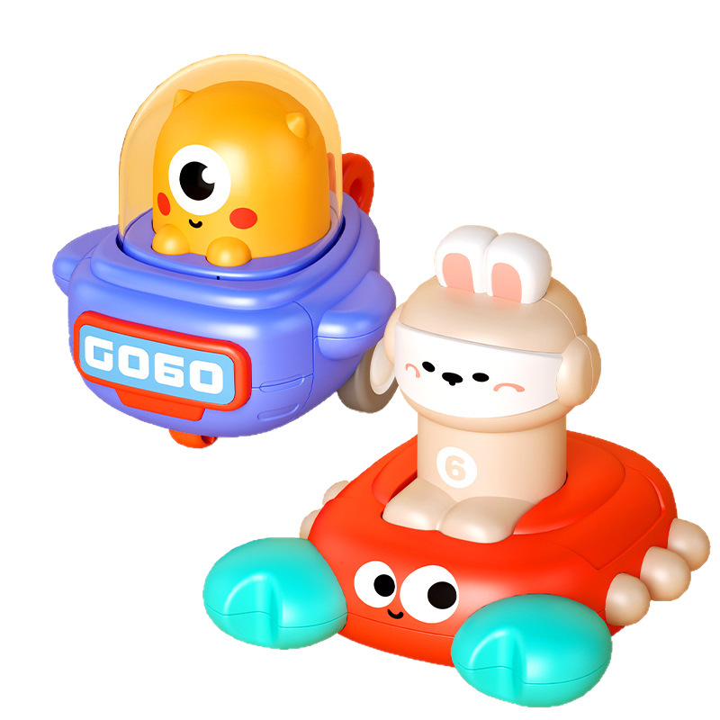 Children's spaceship press toy car, baby's educational toy, inertial sliding car, boy and girl sliding car Item Picture