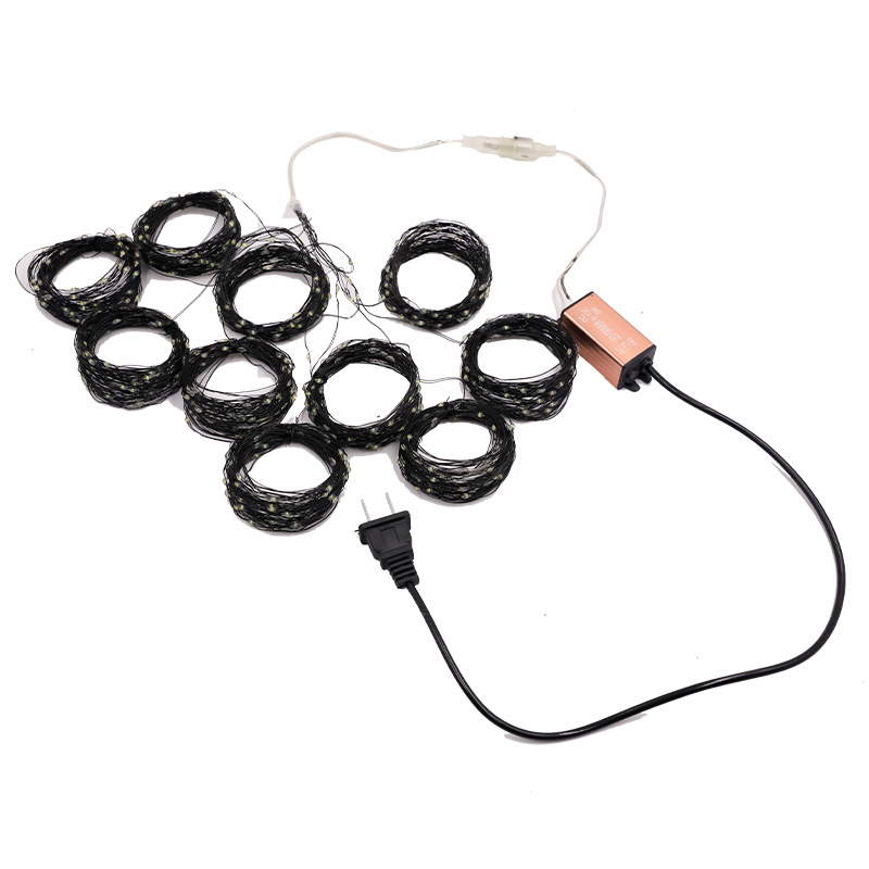 Wedding props: rice grain lamps, ceiling fishing net lamps, LED copper wire lamps, proposal wedding decoration light strings, multi-purpose colored lights Item Picture