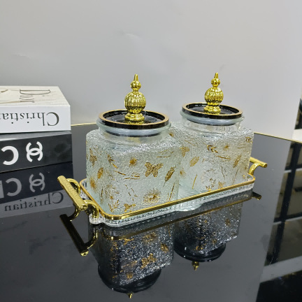 High-quality appearance level glass sealed jars for export, European-style glass with LIDS