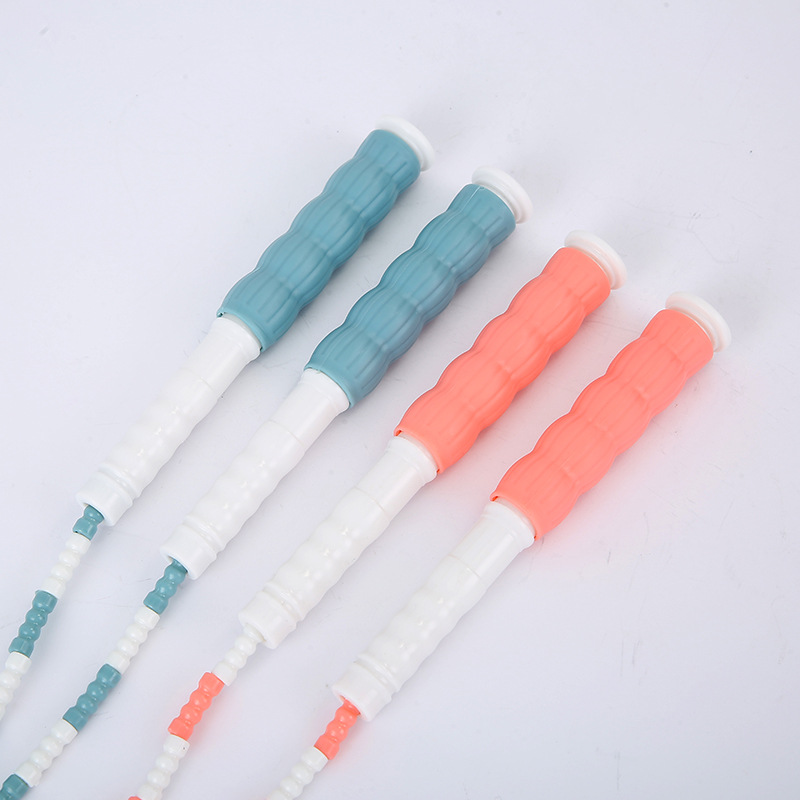 Non-Knotted Bamboo Skip Rope Primary School Figure Bead Skip Rope Beginners Children Soft Bead Skip Rope Manufacturers Wholesale Specification drawing