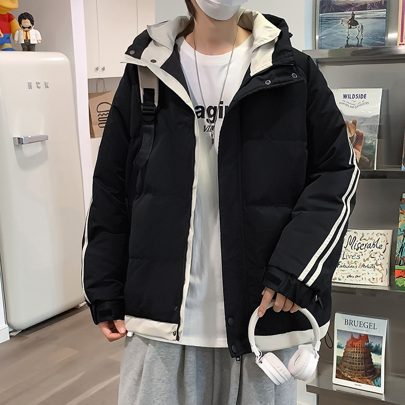 美式高街棉衣细节图