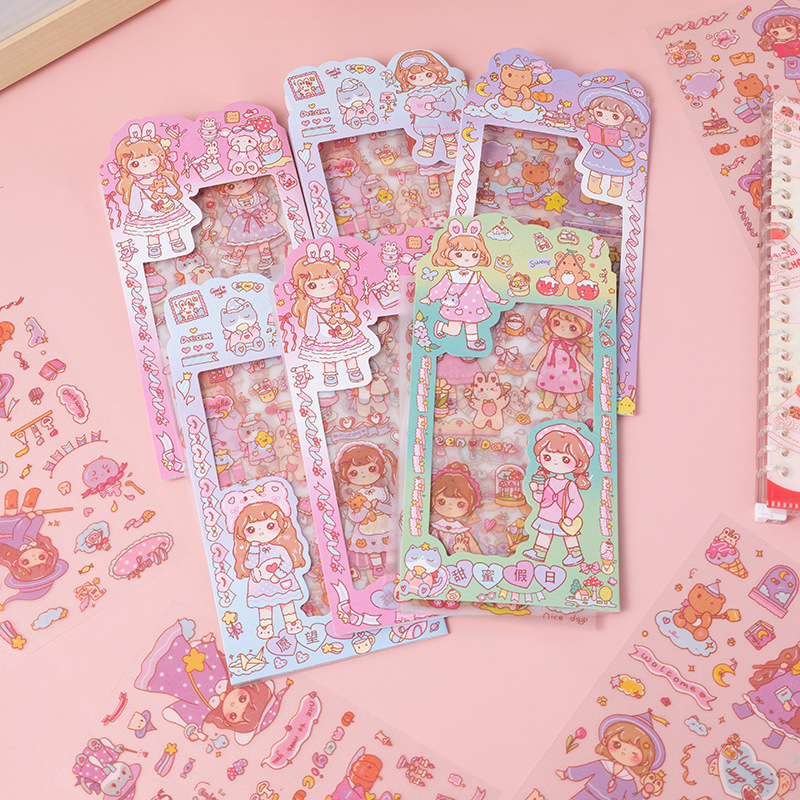 痛包/贴纸贴画/果冻贴纸/儿童公主贴纸/文具用品产品图