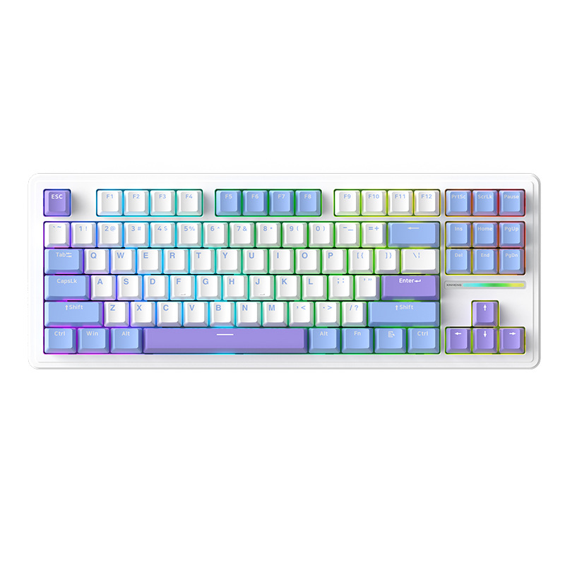 The New Alliance M87Lite tri-mode wireless office keyboard GasKet is customizable, suitable for mahjong pitch, appearance, and gaming Item Picture