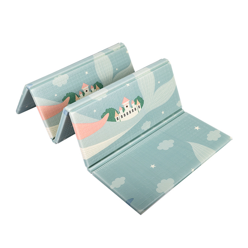 Wholesale XPE crawling MATS, thickened children's double-sided printed foldable foam MATS, baby crawling MATS, home floor MATS Item Picture