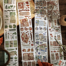 和纸长条胶带 自然印记系列 复古文艺手帐装饰贴画 4款