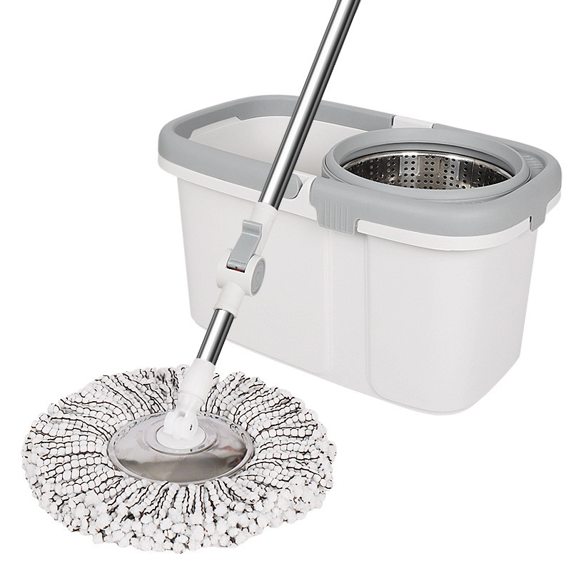 Household Mop Bucket Swivel Rod Automatic Dry Hand Wash Free Mop Lazy Hand Wash Free Rotating Mop Bucket Item Picture