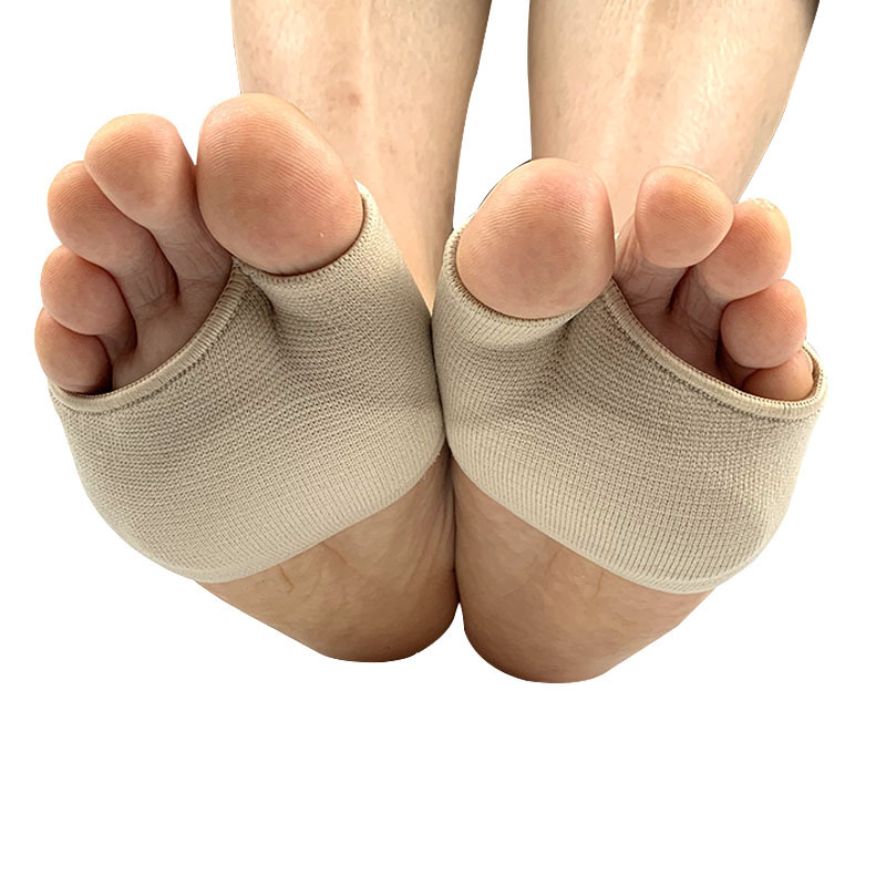 Wholesale of Lycra fabric elastic forefoot pads, thickened half-size pads for the soles of the feet, breathable, anti-slip and wearable shoe covers