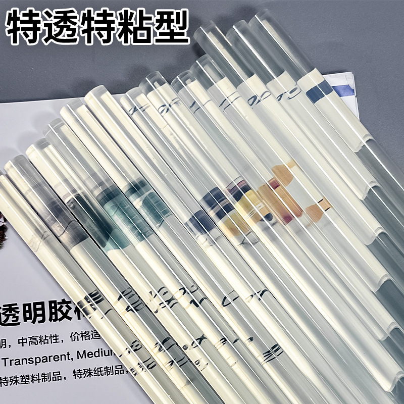 Ultra-transparent and super-adhesive hot melt adhesive sticks, imported materials, environmentally friendly and odorless, 7mm/11mm heat capacity adhesive sticks, factory wholesale details Picture