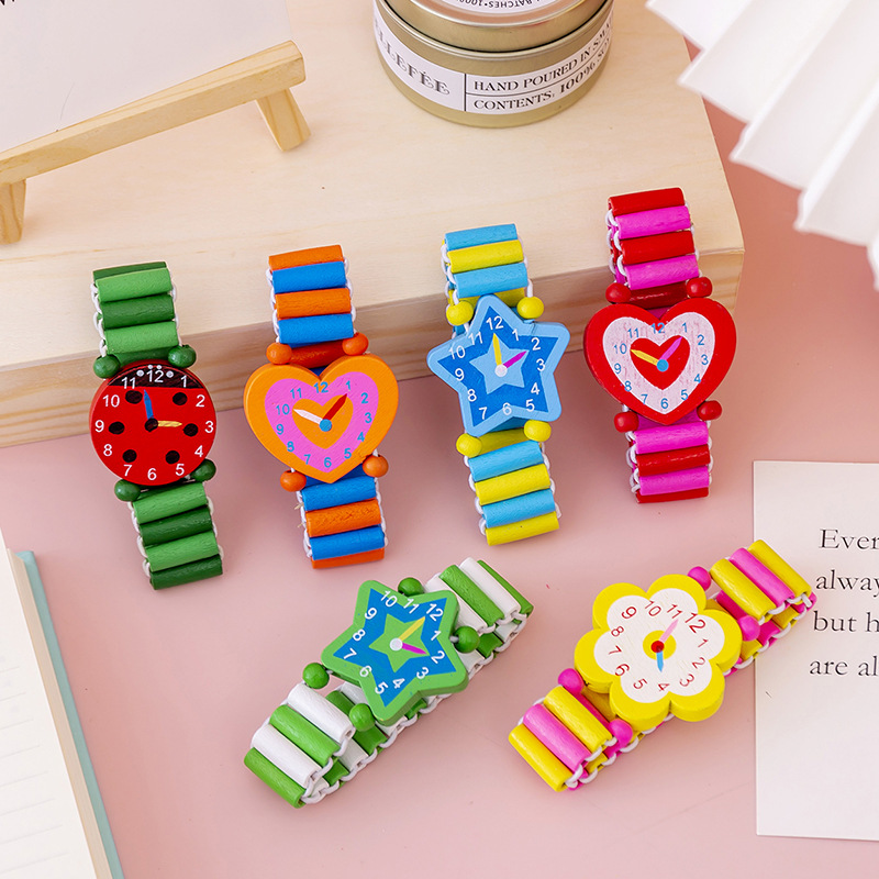 可爱木质手表工艺品儿童节玩具小礼品小学生文具礼物防真定制批发图