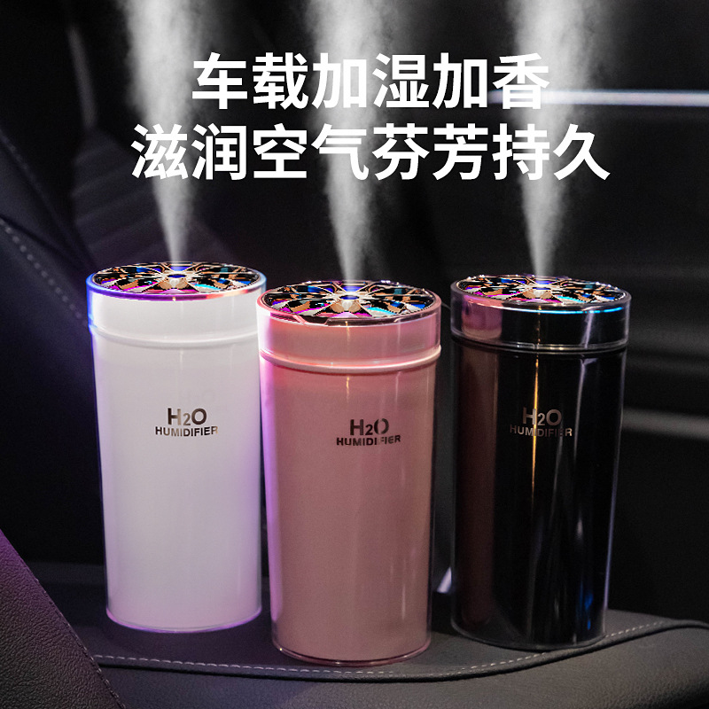 炫彩加湿器小型桌面家用车载香薰机迷你创意礼品补水仪Humidifier详情图2