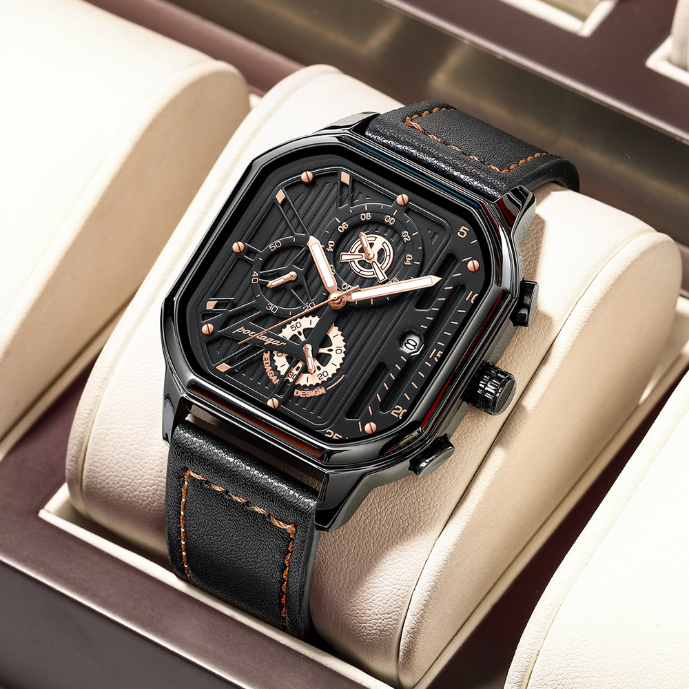 Swiss Brand New Waterproof Luminous Multi-Functional Men's Watch Fashion Yunda Quartz Watch Live Foreign Trade Explosion