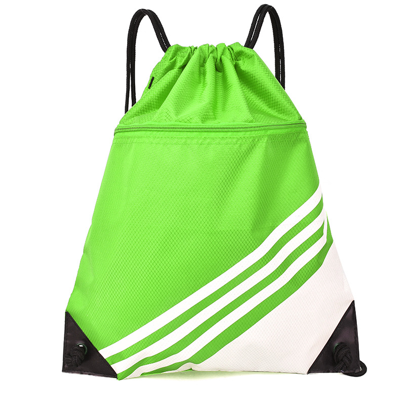Oxford Cloth Shoulder Drawstring Bag Advertising Marathon Event Foldable Large Capacity Exercise Training Fitness Bag Item Picture