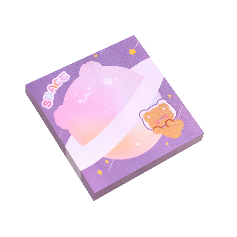 Bunny Bear sticky notes ins High appearance level girl heart can stick N times stick student message notes note pad Item Picture