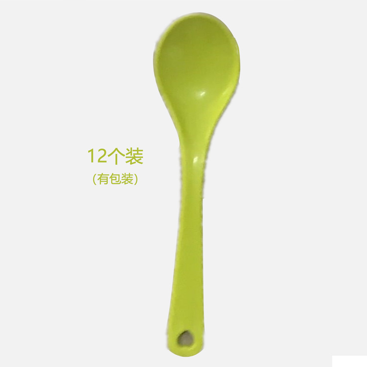 12 wheat straw spoon Children's spoon baby children's small spoon wheat biryani spoon porridge spoon mixing spoon details Picture