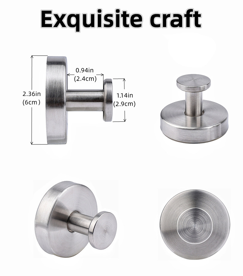 不锈钢吸盘挂钩无痕免打孔挂勾卫生间浴室毛巾挂钩真空吸盘挂衣钩详情7