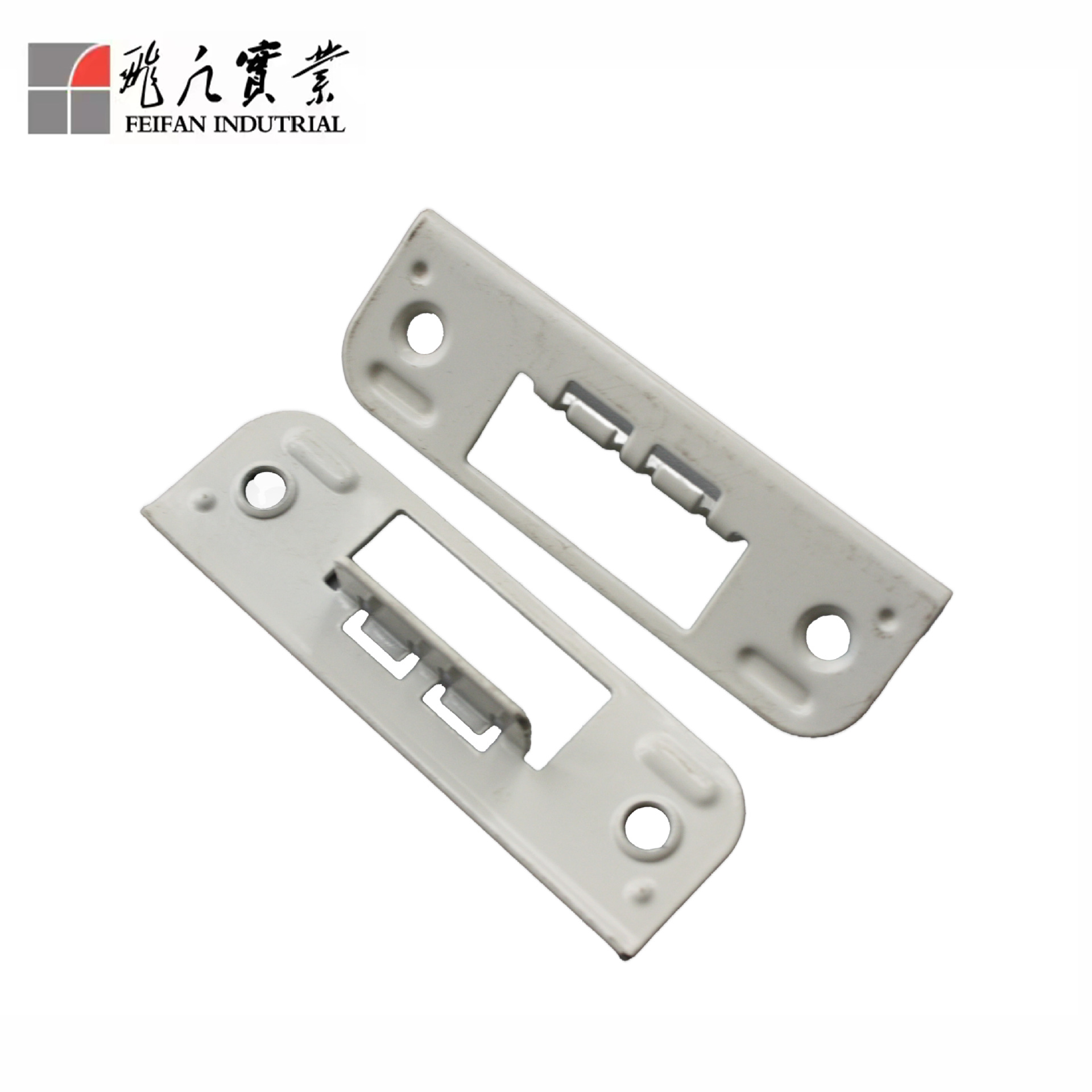 Door lock guide plates, room edge strips, lock body buckle plates, buckle plates, guide parts, universal lock guide plates wholesale Specification image