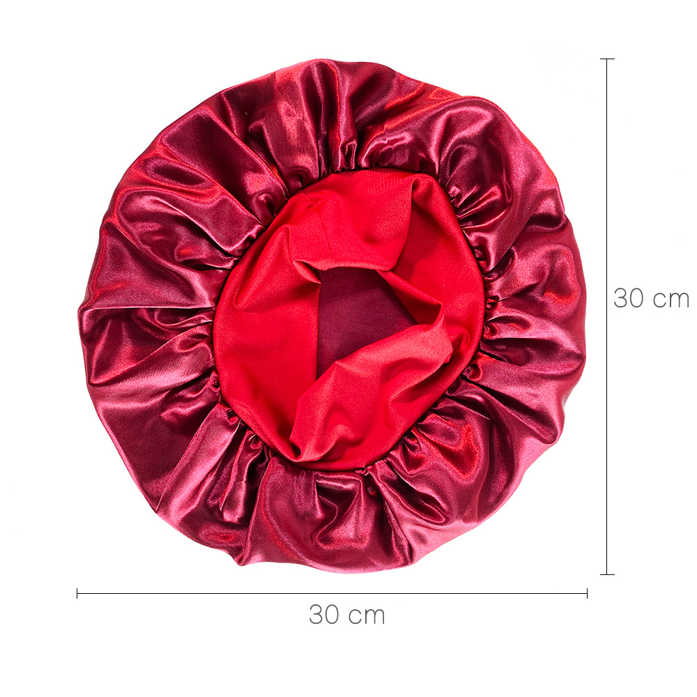 Wide brim color ding nightcap hair CAP cross border Amazon spot BONNET CAP Specification drawing