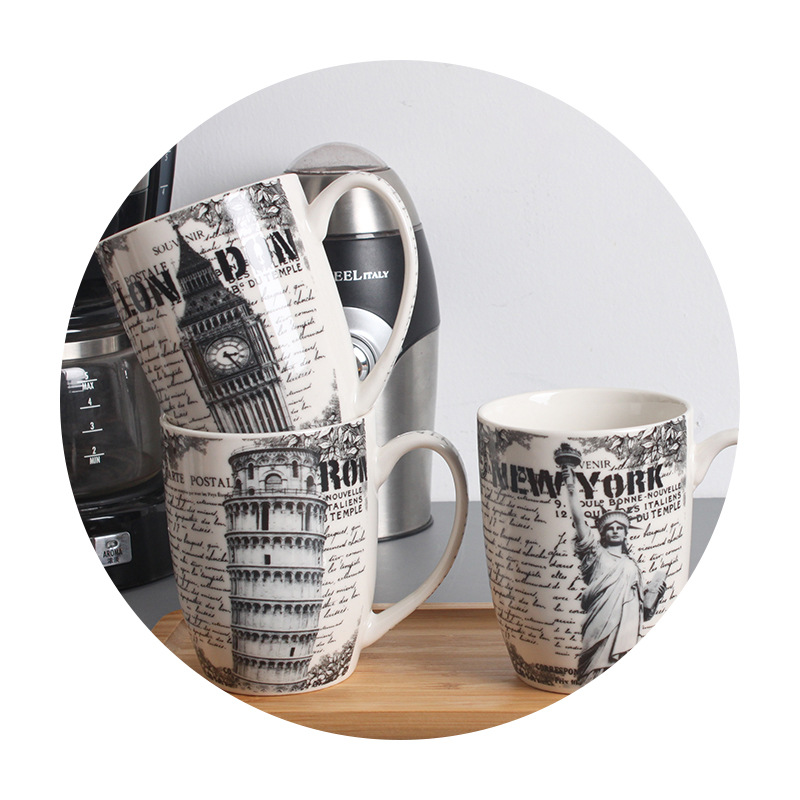 Manufacturers Directly Supply Ins Nordic Wind Light Luxury Mug Business Office Tea Coffee Cup Gift Ceramic Cup Item Picture