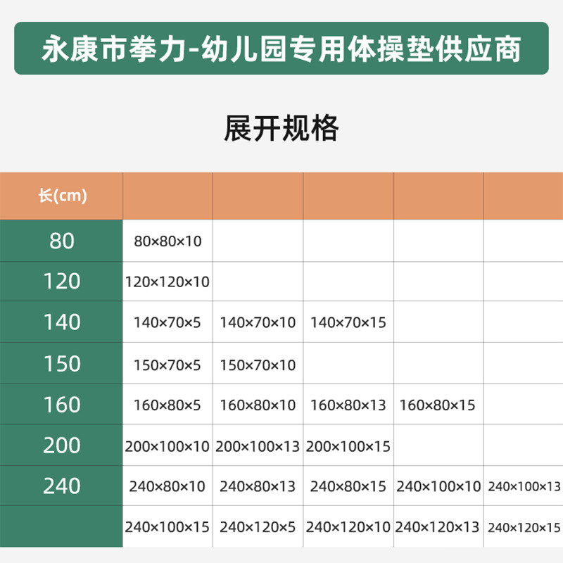 迷彩色仰卧起坐垫子学生中考专用体操垫折叠海绵垫幼儿园训练垫细节图