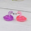 Micro-landscape creative simulation three-dimensional luminous flamingos, aquarium swans, resin ornaments, moss landscaping diy decoration Specification image