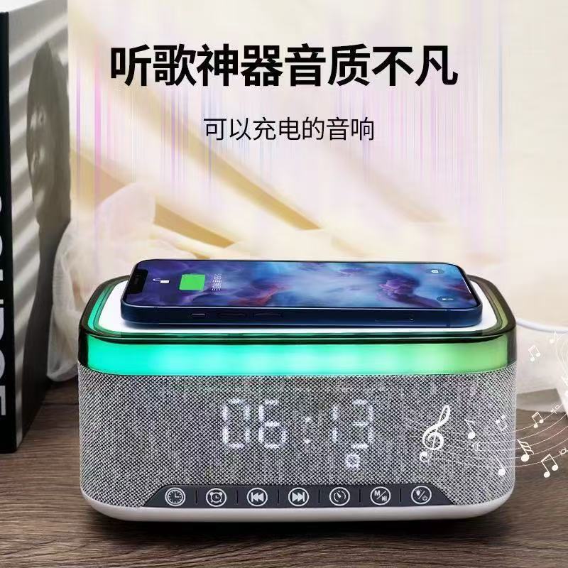 The new S300 desktop smart speaker features a night light, digital clock, alarm setting, 15W wireless charging and Bluetooth speaker pic 6