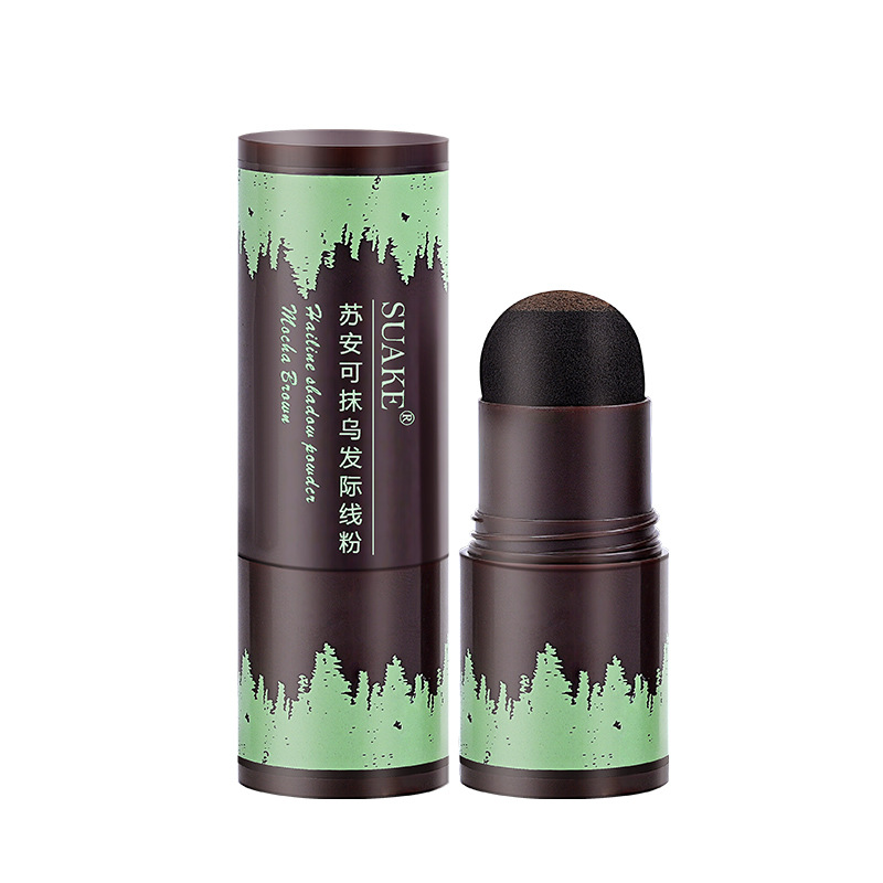 苏安可SUAKE发际线修容阴影粉修饰填充头发粉膏补发神器遮高额头专供外贸白底实物图