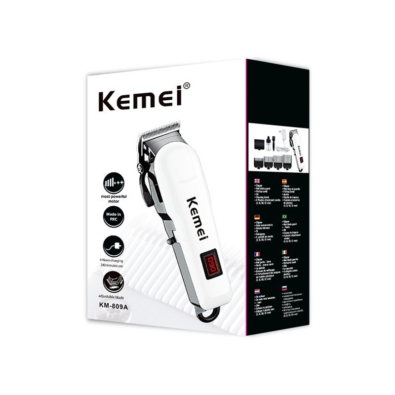 Cortador de pelo kemei KM-809A electric hydrogenic pusher amazon cross-border plug profesional peluquería corte de pelo Item Picture
