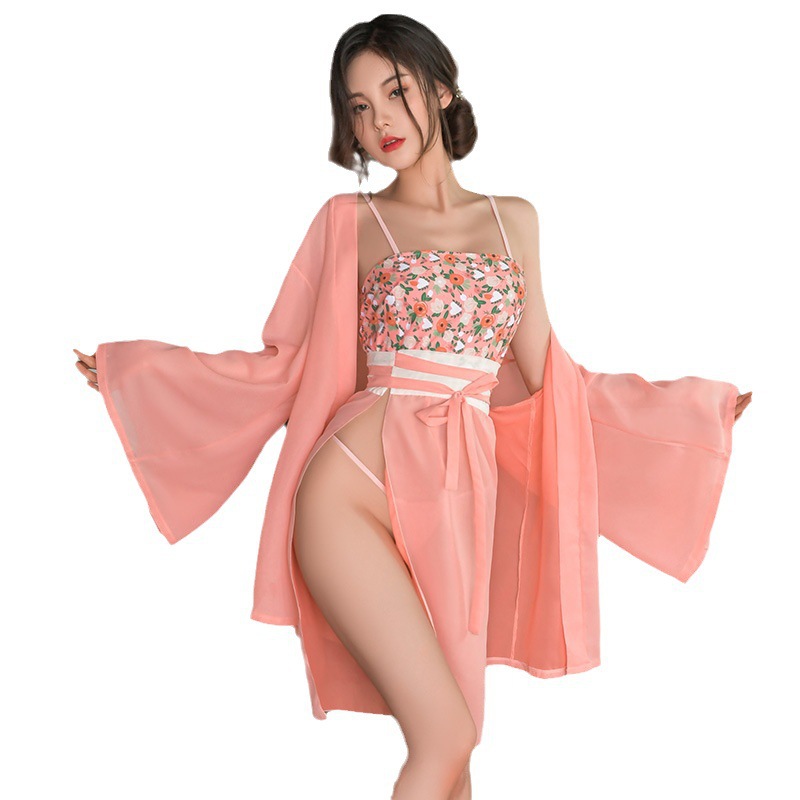 Autumn and winter sexy underwear set seduction ancient series Hanfu pajamas sexy national fashion uniform pure desire Application Scenario