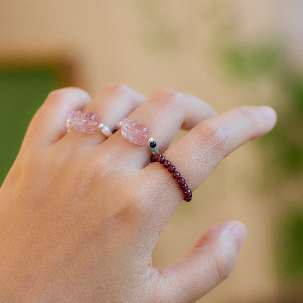 指环女不规则时尚/莫桑石/戒指女叠戴简约/银蒂/钻戒产品图