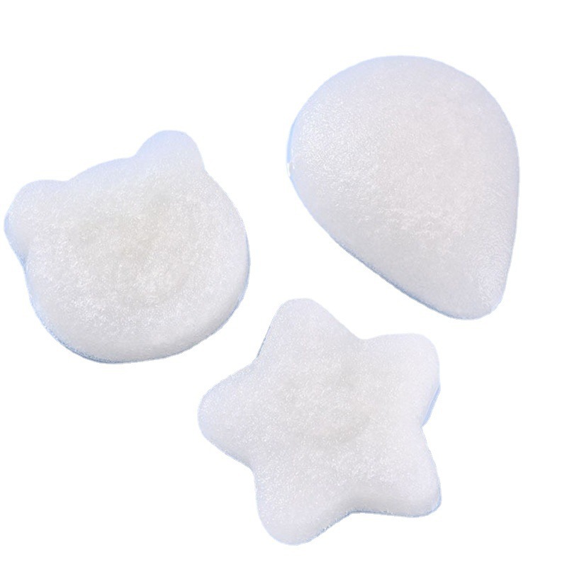 Sponge Baby Bath Sponge Children's Face Wash Konjac Pooper Newborn Baby Bath Cotton Scrub Magic Item Picture