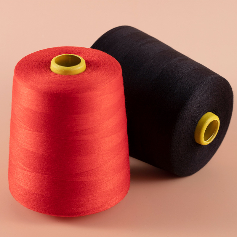 缝纫机线家用大卷8000码缝衣服线402宝塔线白黑色细线锁边线白可产品图