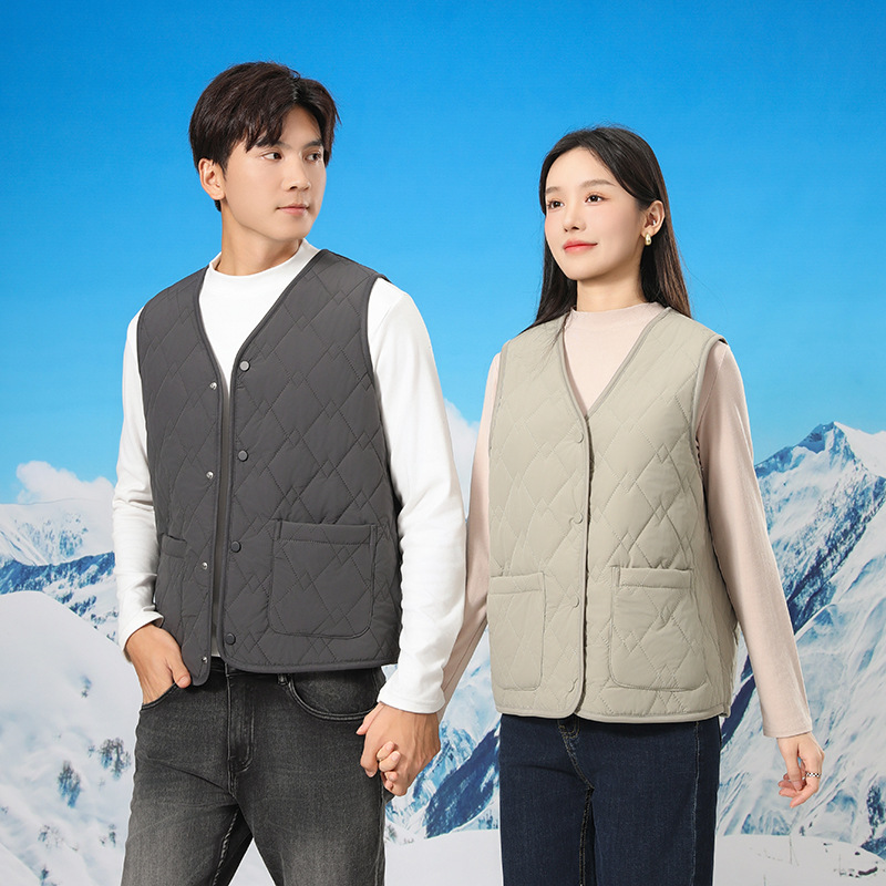 For autumn and winter, you can wear high-end close-fitting inner jackets for warmth. For outerwear, there are new couple woolen vests and thickened waistcoats for women details Picture
