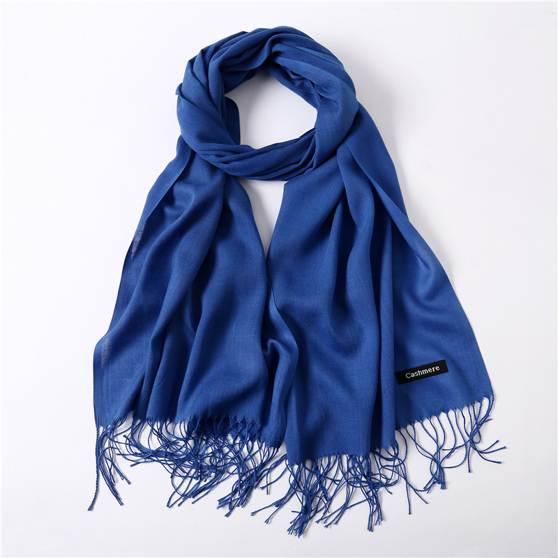 Annual Meeting Imitation Cashmere Scarf For Women 100G Thin Solid-Color Gift Scarf For Men And Women Warm Shawls Cross The Border Tide Application Scenario