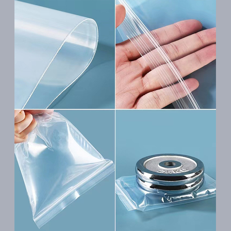 Long strip packaging bags in stock, long strip bags, rectangular sealed bags, long strip self-sealing bags, long strip self-sealing bags details Picture
