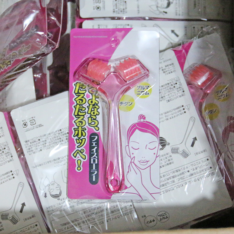 Home massage face massager, chin fat massage, double-roller massage tool, cheek firming wheel, exclusively for export