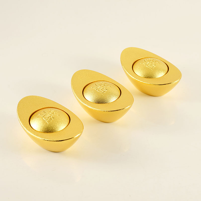 工/艺/品/黄/铜/金/元/宝/合/转/属/摆/件/可/动/解/压/手/把/器/实/心细节图