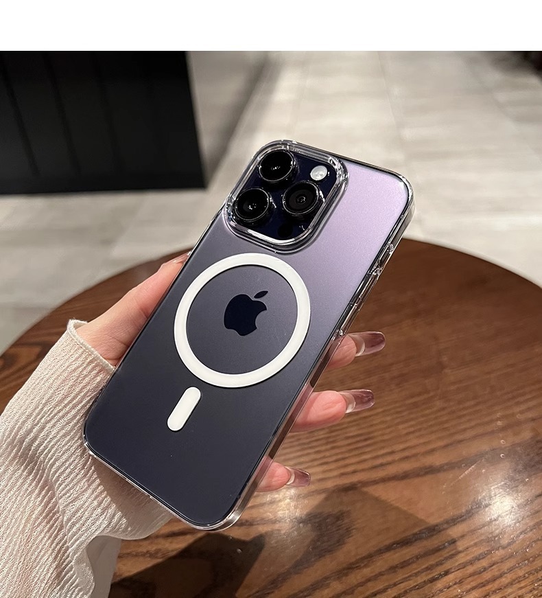 Magsafe shockproof transparent magnetic case is simple and practical. It is a drop-resistant phone case for iPhone 17 that is not prone to yellowing and has a large hole pic 53
