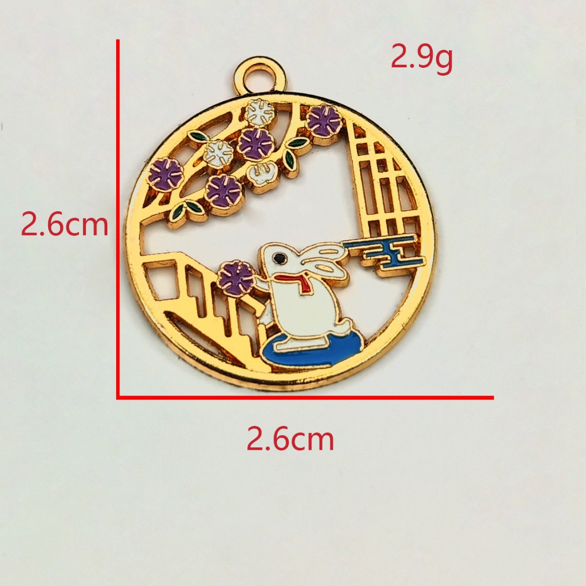 Unique, cool and fashionable rabbit pendant accessories, cute and playful pendant accessories details Picture