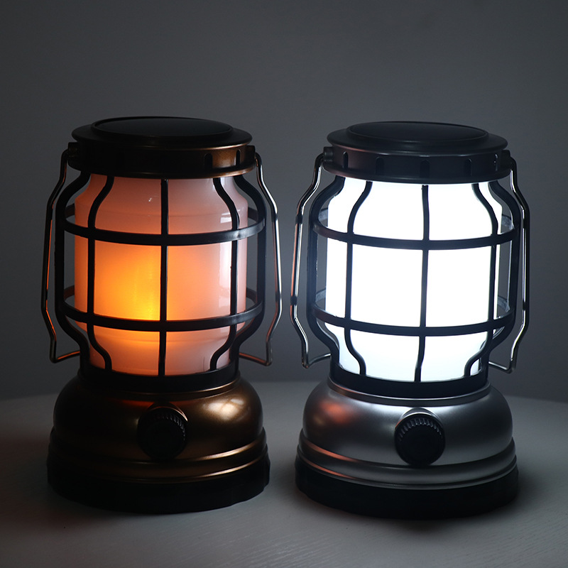 New in-stock LED solar camping lamp, USB charging outdoor camping lamp, household emergency portable lamp Specification image