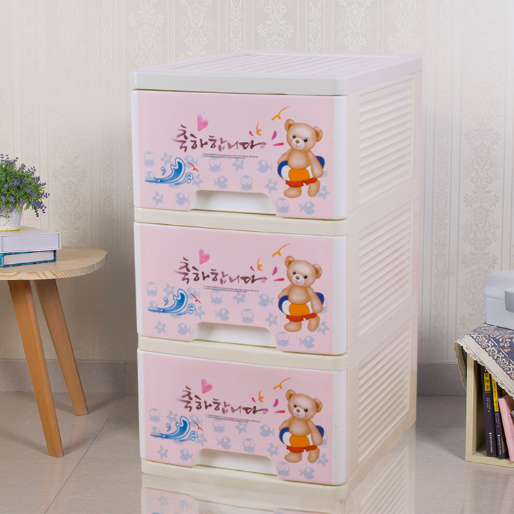 Hongda Multi-Layer Optional Sealed Plastic Wardrobe Snack Cabinet Sundries Cabinet Office Drawer Type Storage Cabinet Seam Cabinet details Picture