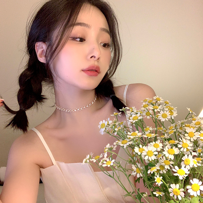 轻奢珍珠颈链细节图
