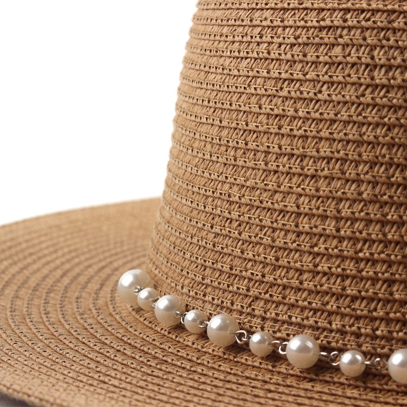 Manufacturers Direct Sun Hat Lady Korean Version Of Small Flat Top Hat Shade Outdoor Beach Straw Hat Female Wholesale Application Scenario