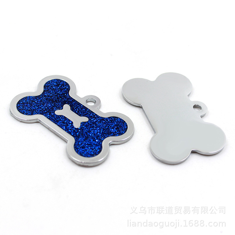 HC535 manufacturer has 10-color bright pink dog bones in stock and supplies metal pet tags, pendants and dog tags Item Picture