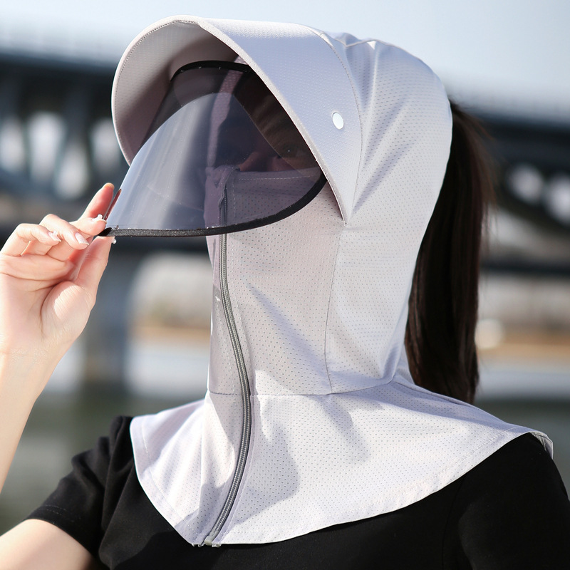 Sunblock hat women's summer UV protection cycling electric bike sunblock face mask breathable visor sun hat sun hat thumbnail