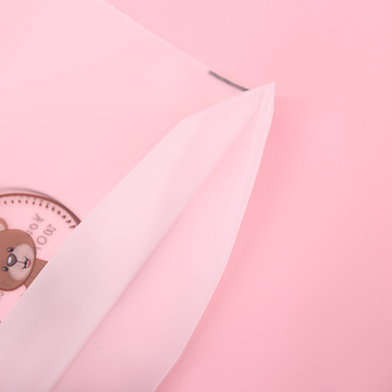 Drawstring Pocket New Bear Drawstring Bag Shoes Clothing Storage Bag Frosted Face Towel Bag In Stock Specification drawing