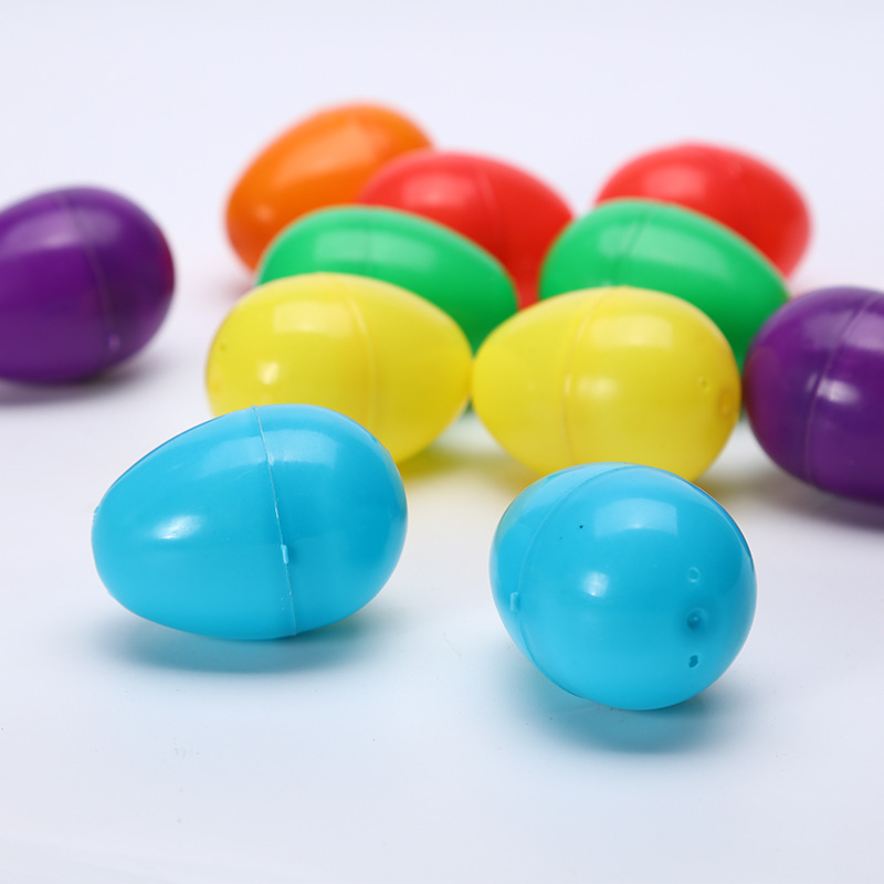Fashion Colorful Plastic Eggs Easter Children's Hand-Painted Diy Open Egg Simulation Egg Wholesale Can Be Customized Application Scenario